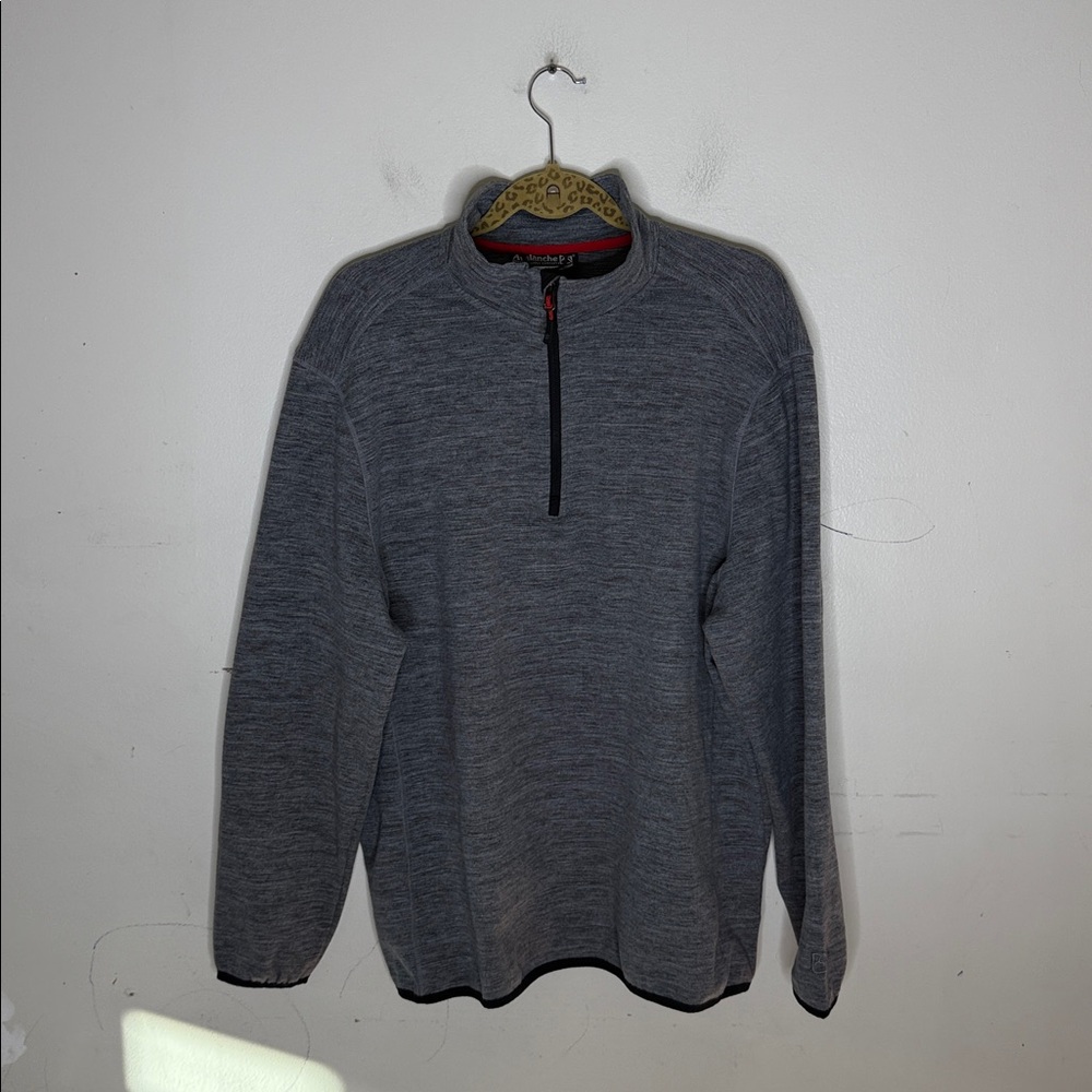 Avalanche Gray Quarter-Zip Pullover Size XL